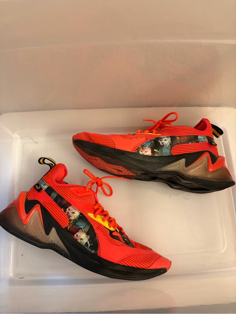 Men's Puma LQDCELL Origin Scary Cat NRG Red/Puma BLACK/ Dandelion, Size 11